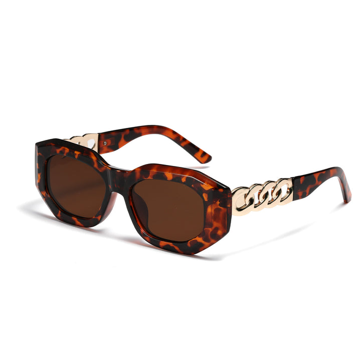 Ladies fashionable sunglasses with luxurious chain frame Stornfield