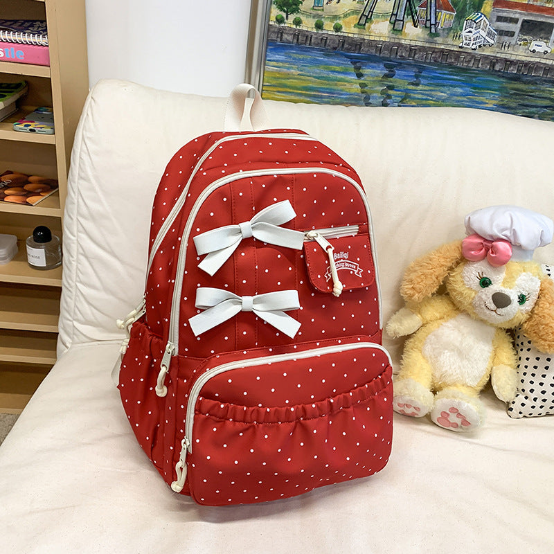 Charming Bow-Embellished Backpack Stornfield