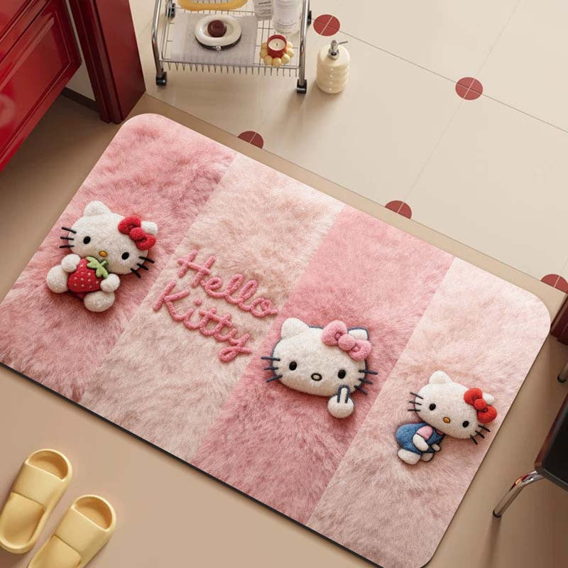 Cartoon-Themed Plush Area Mat