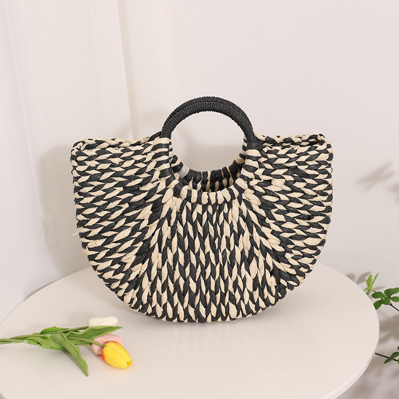 Stylish basket bag with round handle Stornfield