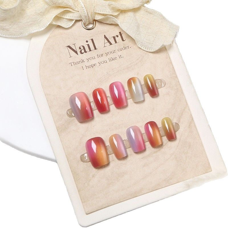 Ombre Gradient Press-On Nail Art Set Stornfield