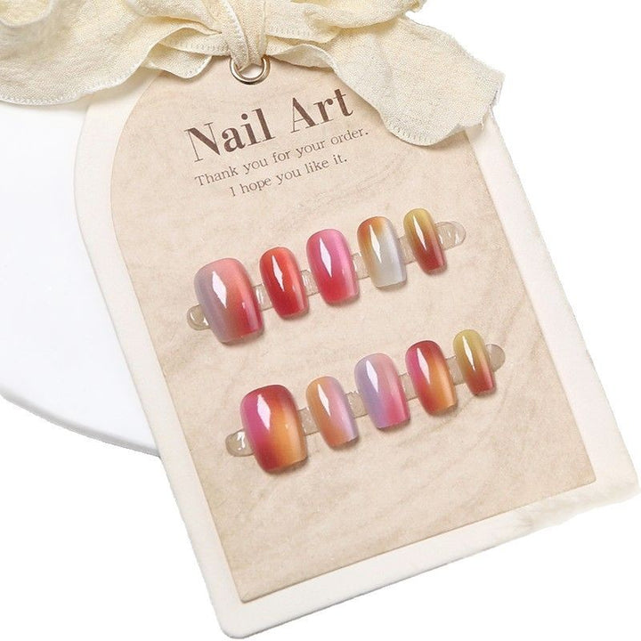 Ombre Gradient Press-On Nail Art Set Stornfield