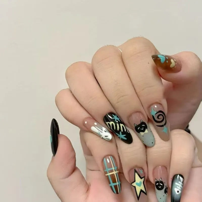 Creative art nails with animal motifs Stornfield