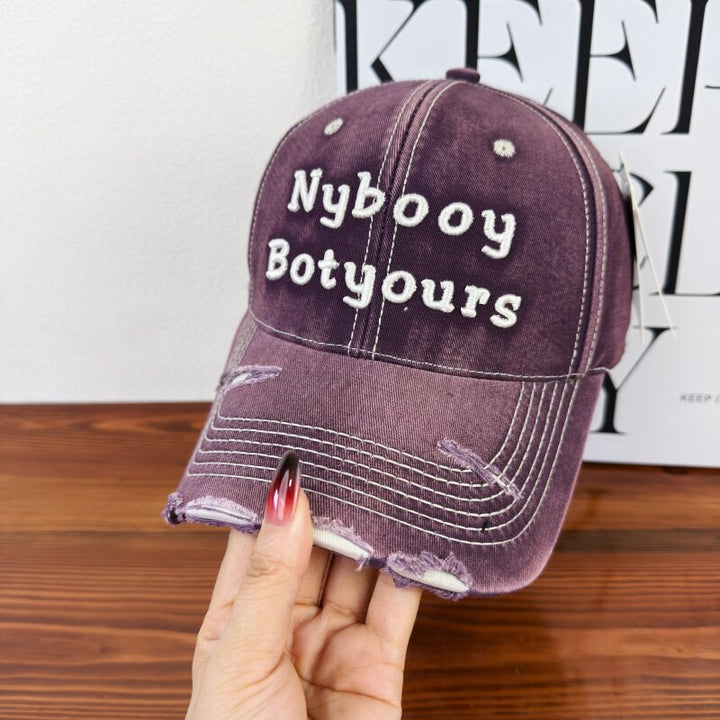 Women's Distressed Adjustable Baseball Cap Stornfield