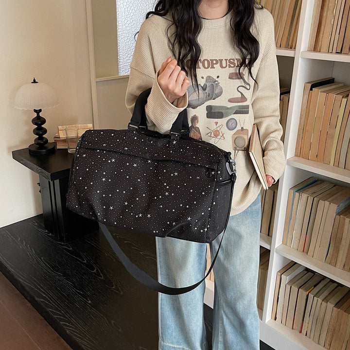 Stylish Stars-Patterned Adventure Duffle Bag Stornfield