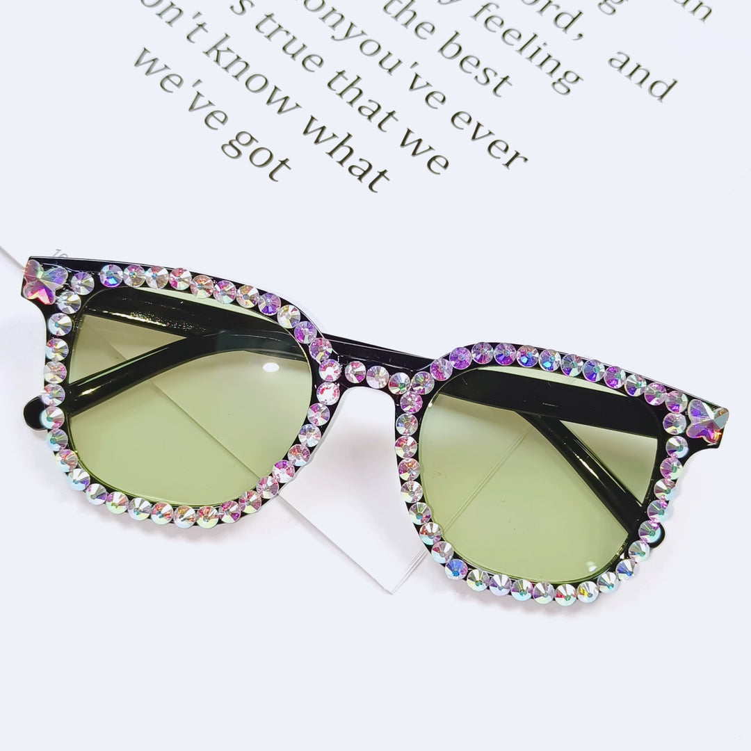 Fashionable Rhinestone-Embellished Sunglasses Stornfield