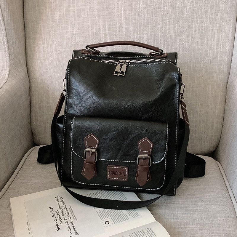 Multi-Functional Leather Backpack Stornfield