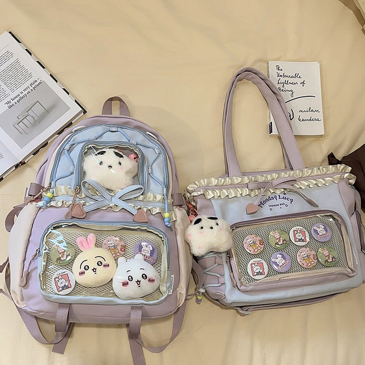 Fashionable leisure backpack with creative details and versatile compartments Stornfield