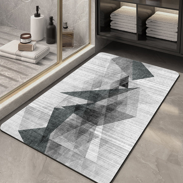 Geometric Patterned Bathroom Mat Stornfield