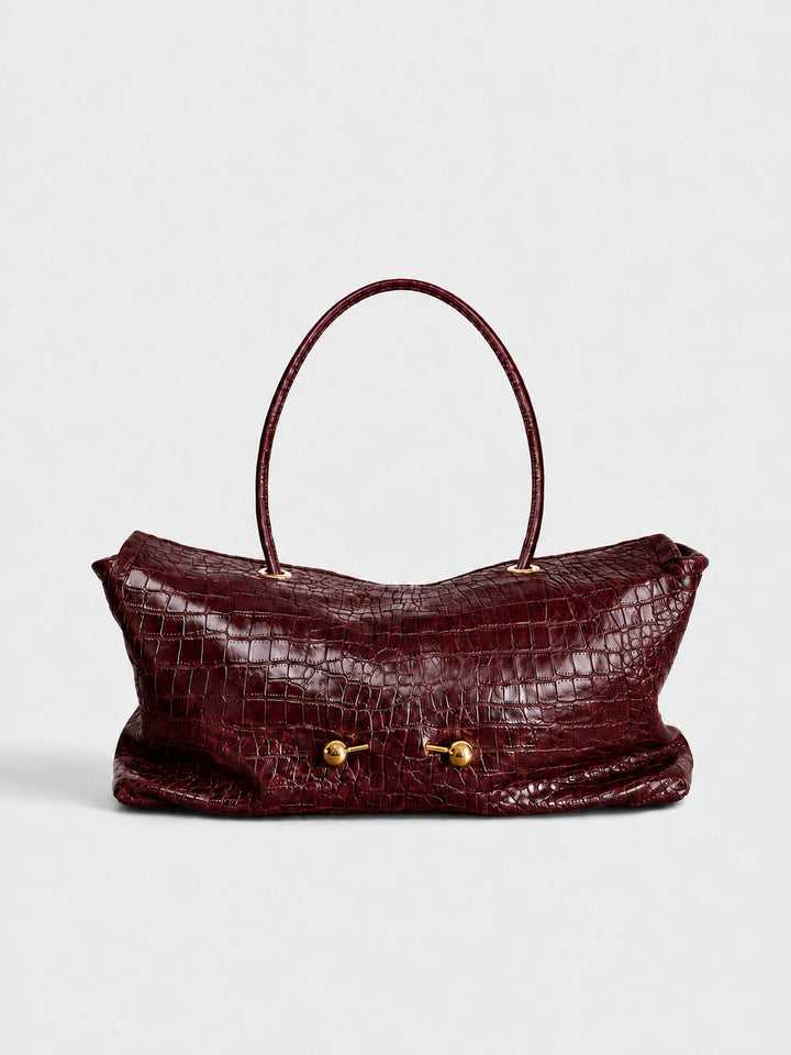 Crocodile Texture Handbag