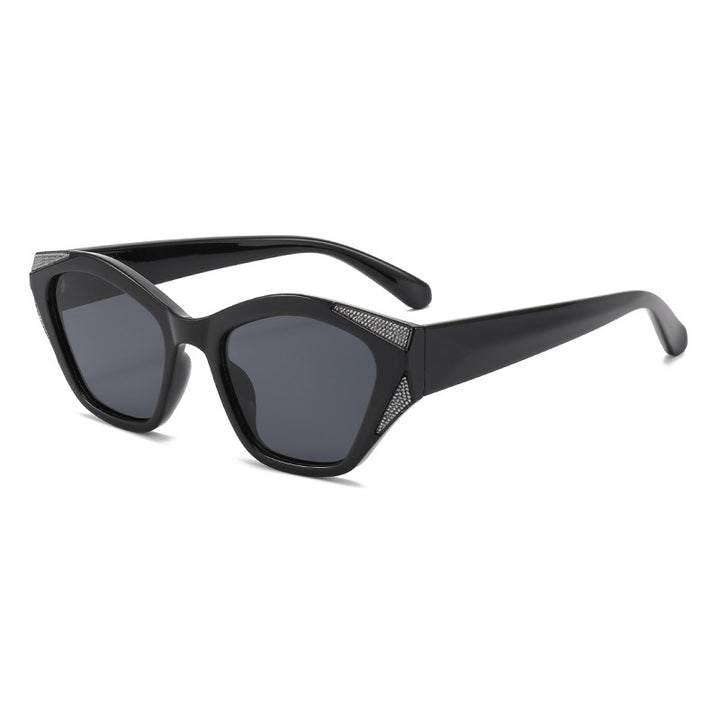 Women's fashionable oversized sunglasses with glittering accents Stornfield