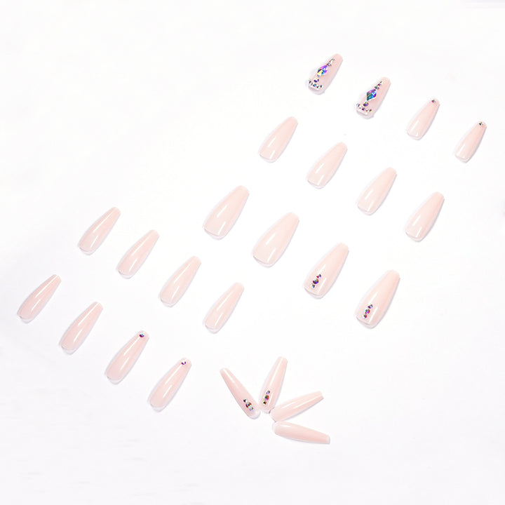 Glamorous nail extensions with rhinestone embellishments Stornfield