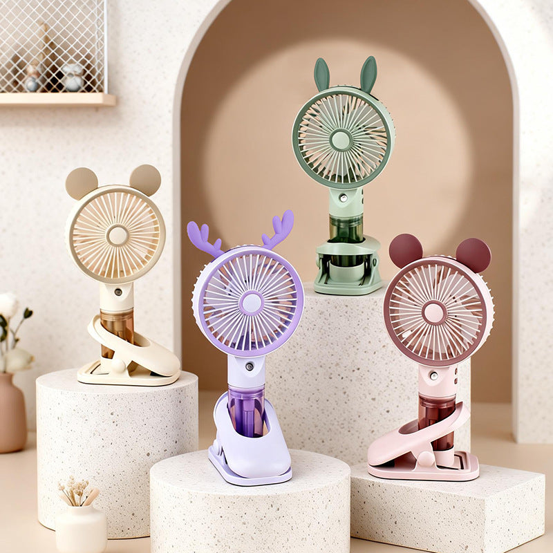 Women Portable Mini Fan with Spray Function Stornfield