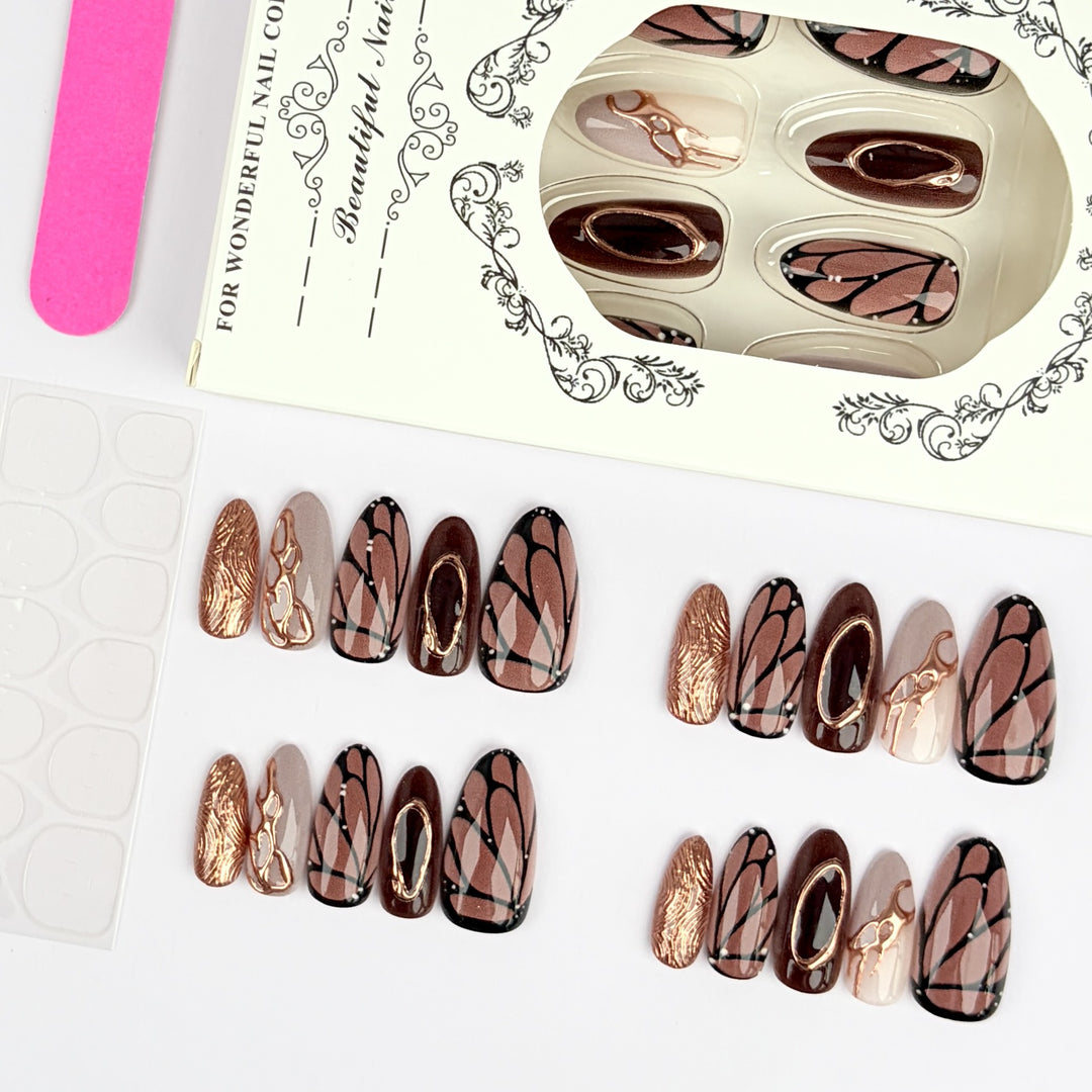 Premium Artificial Nail Set with Elegant Designs Stornfield