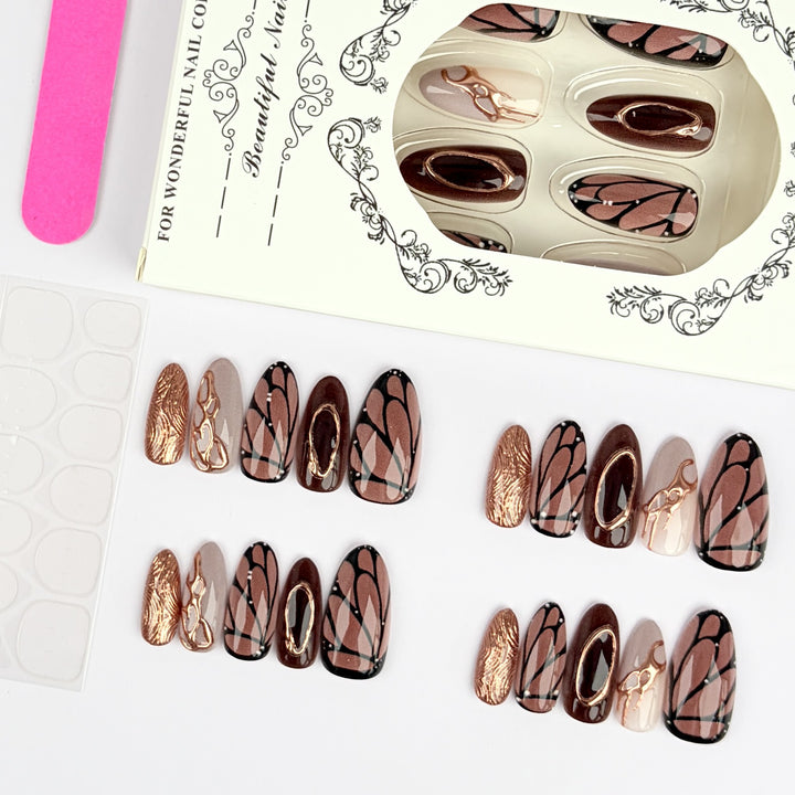 Premium Artificial Nail Set with Elegant Designs Stornfield