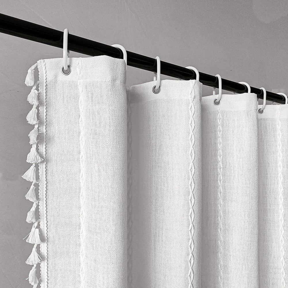 Premium Cotton Bathroom Shower Curtain Stornfield