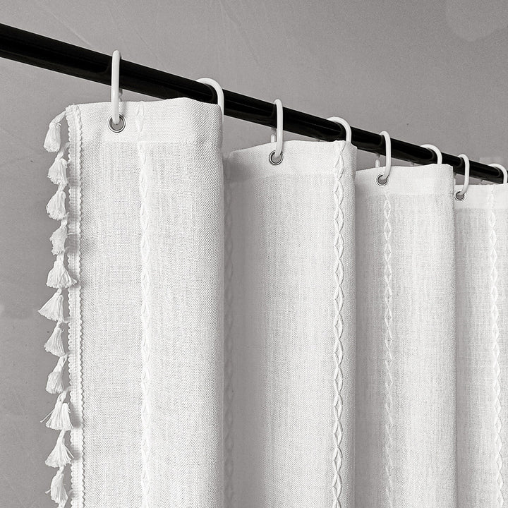 Premium Cotton Bathroom Shower Curtain Stornfield