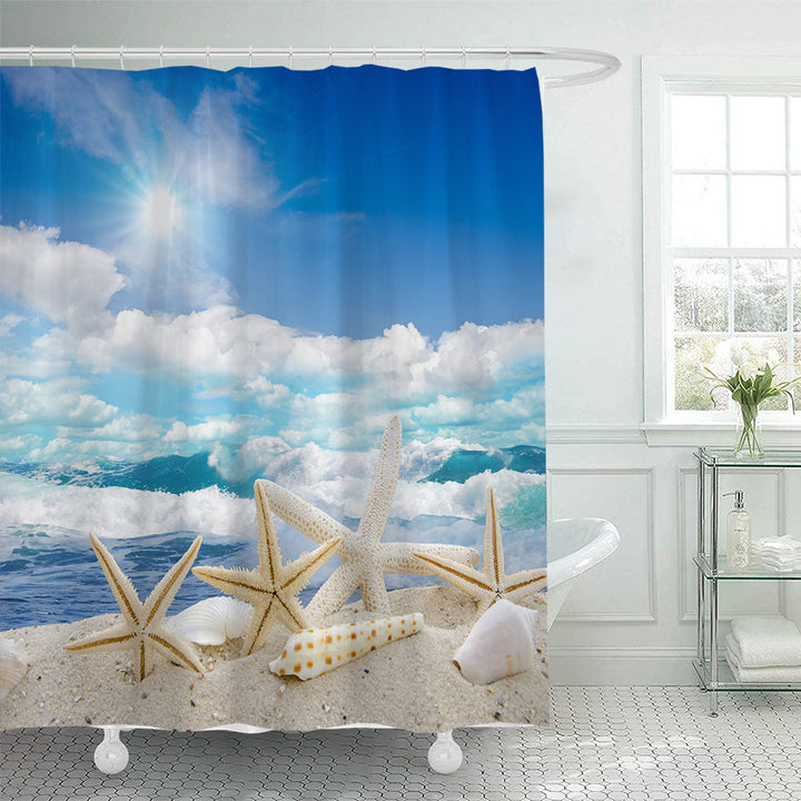 Beach-Themed Shower Curtain Stornfield