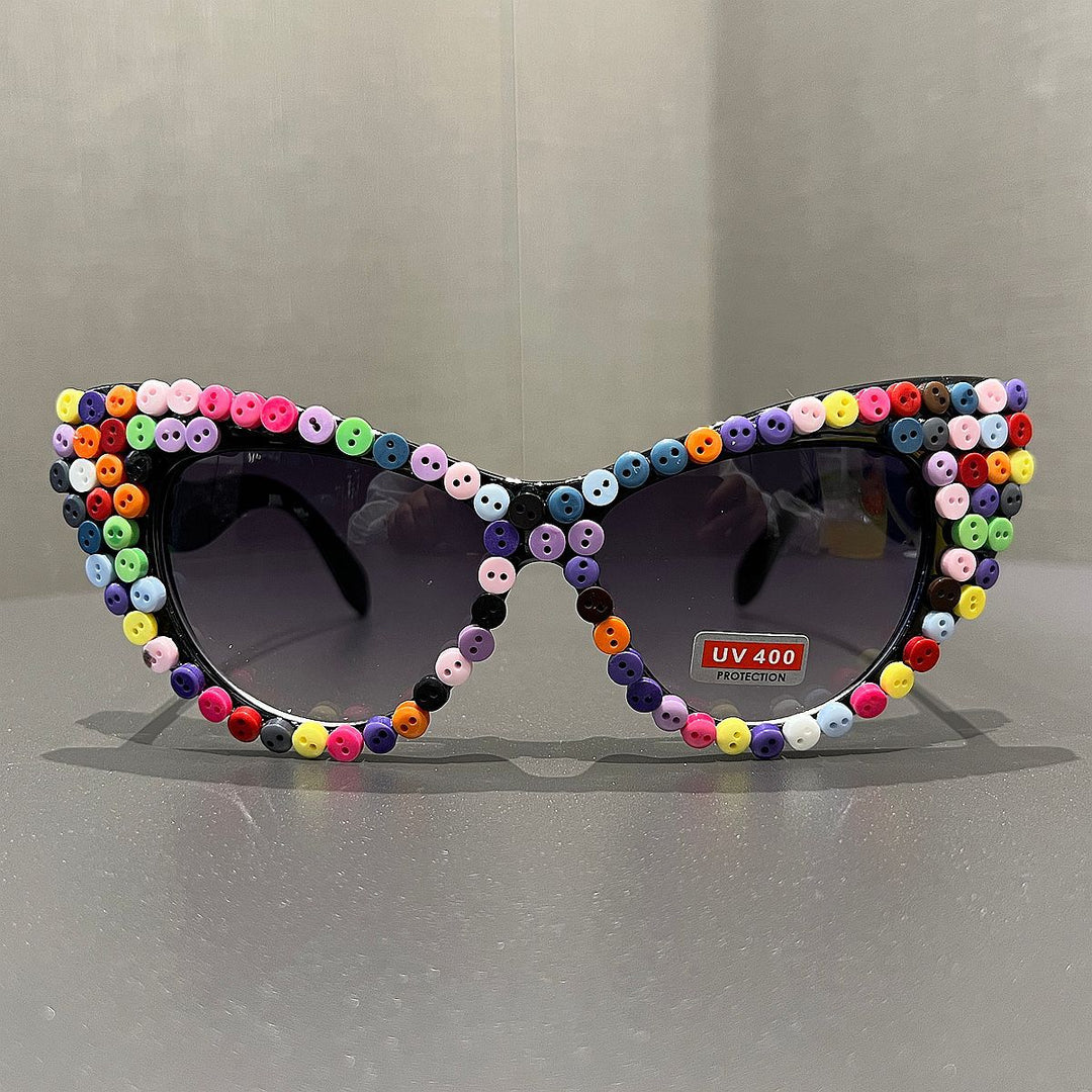 Women Cat-Eye Sunglasses with Color Accented Frame Stornfield