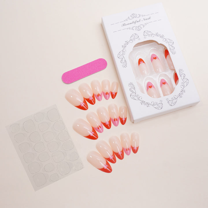 Nail art set with heart design Stornfield