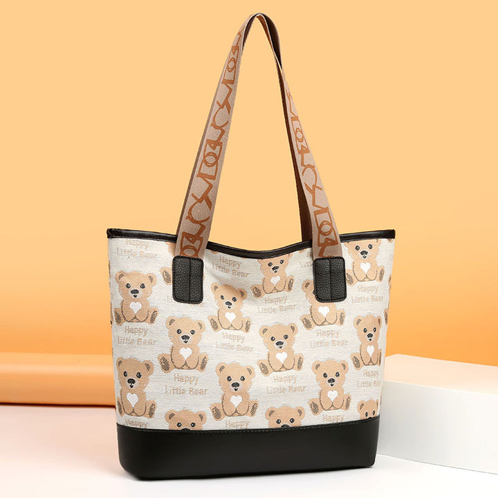 Playful Animal Print Tote Bag