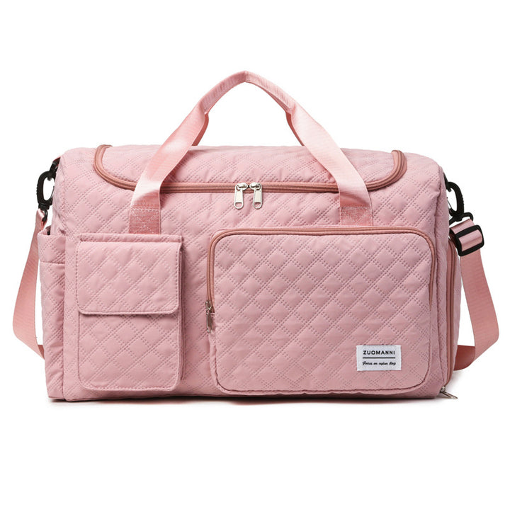Quilted Multi-Compartment Travel Duffel Stornfield