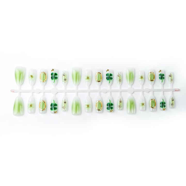 Artistic Floral-Embellished Press-On Nails Stornfield 1790636526