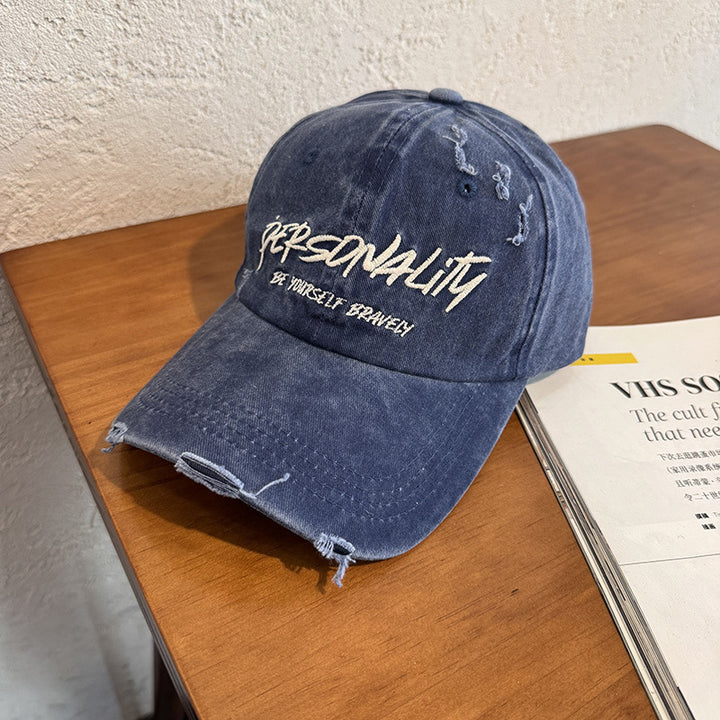 Women's Distressed Denim Adjustable Cap Stornfield