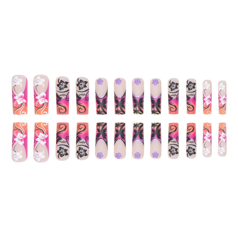 Tropical Floral Nail Art Extensions Stornfield