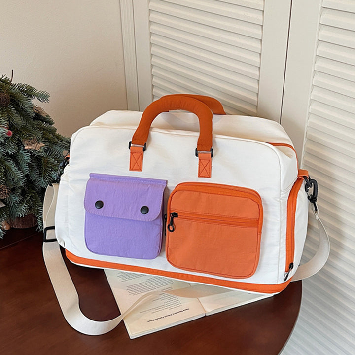 Sporty travel bag with multifunctional outer pockets Stornfield