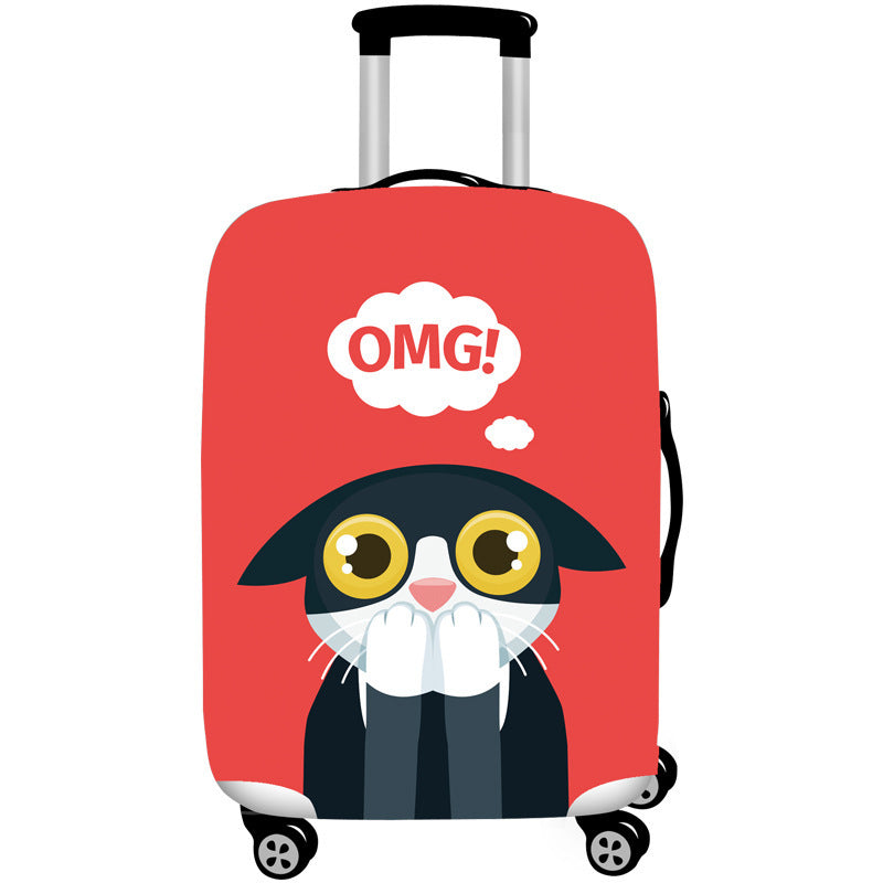 Women's Hard Shell Suitcase with Cute Cat Design Stornfield