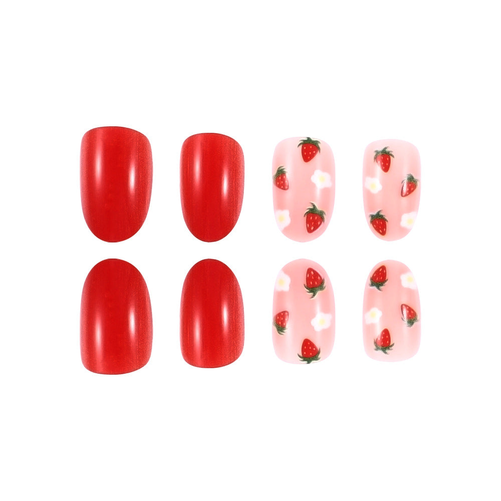Strawberry-Themed Decorative Nail Art Stornfield
