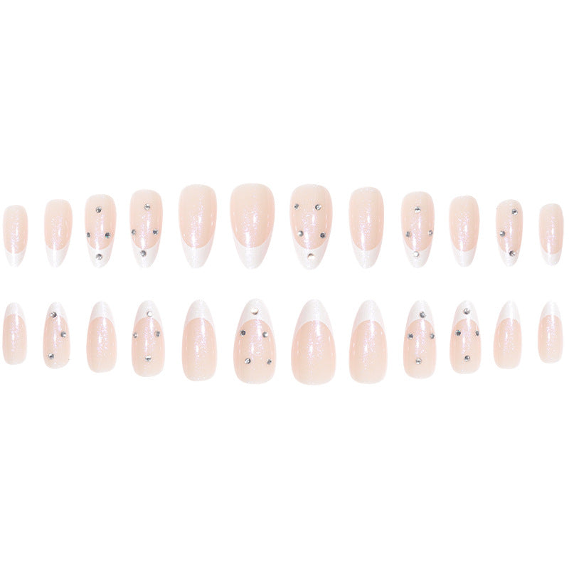 Glamorous Stiletto Press-On Nails with Rhinestone Accents Stornfield