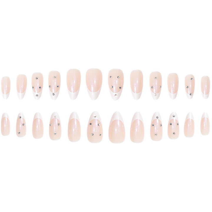 Glamorous Stiletto Press-On Nails with Rhinestone Accents Stornfield
