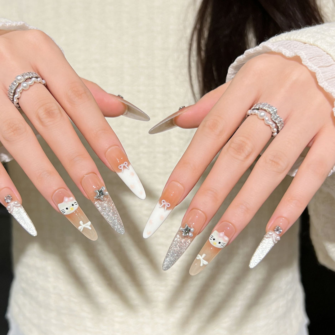 Decorative Premium Press-On Nail Extensions Stornfield