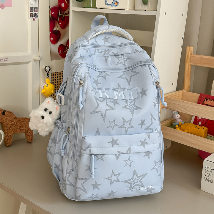 Star-Patterned School Backpack Stornfield