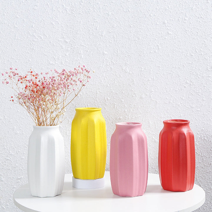 Textured Ceramic Floral Vase Stornfeild