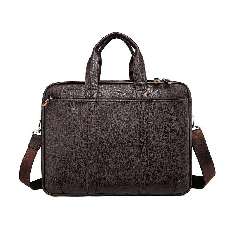Premium Leather Business Briefcase Stornfield