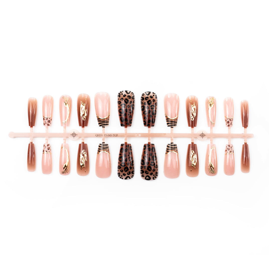 Animal Print Press-On Nail Art Set Stornfield