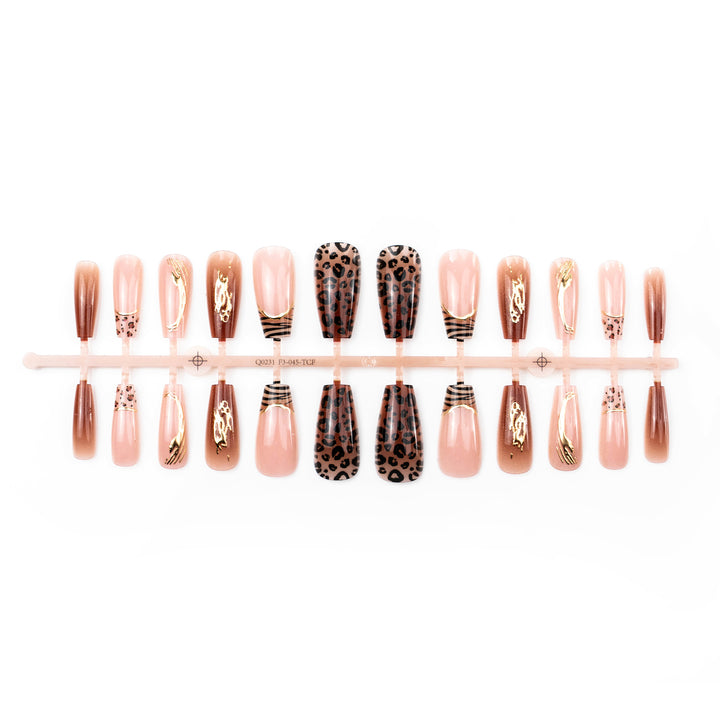 Animal Print Press-On Nail Art Set Stornfield