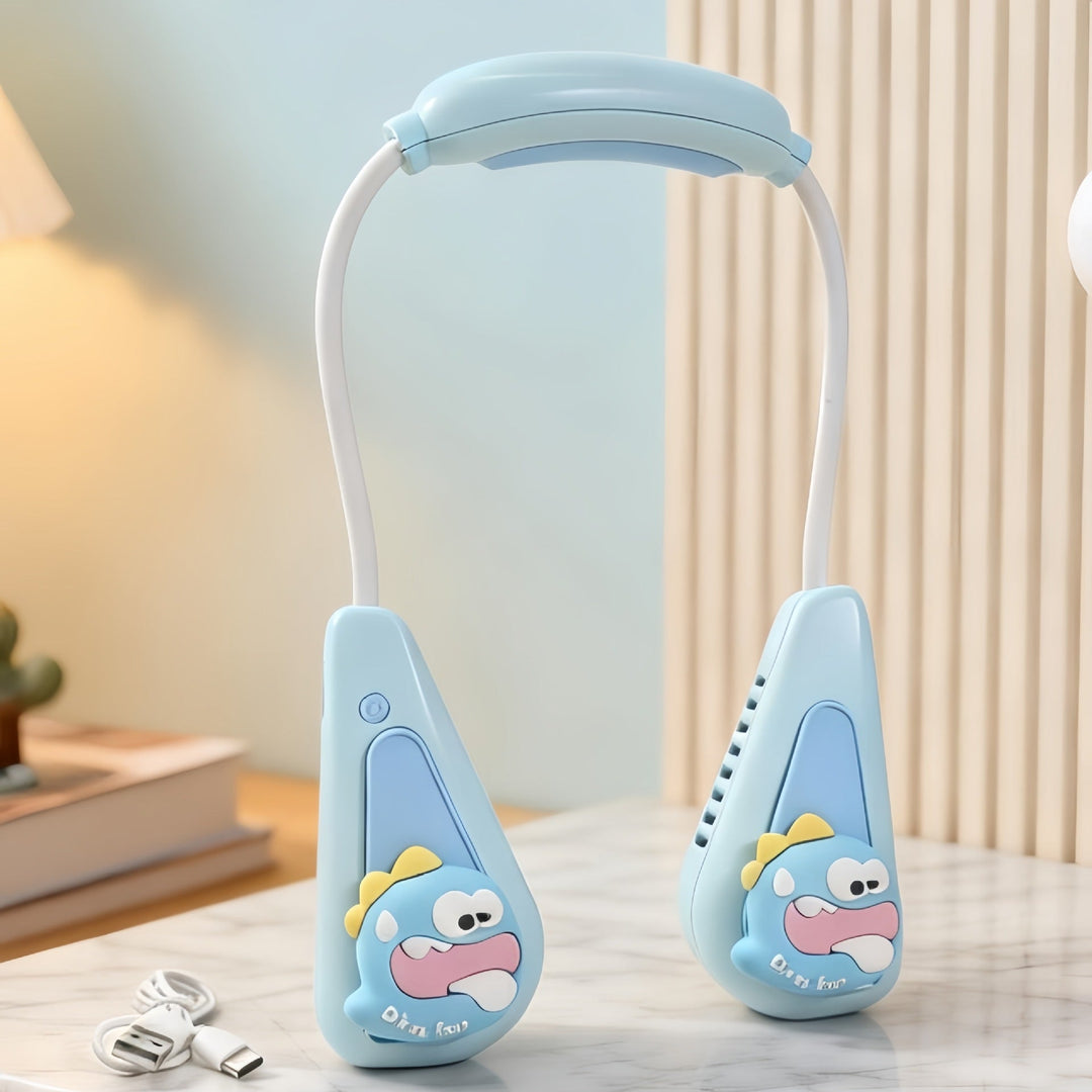 Ladies Portable Neck Fan with Cute Animal Design Stornfield