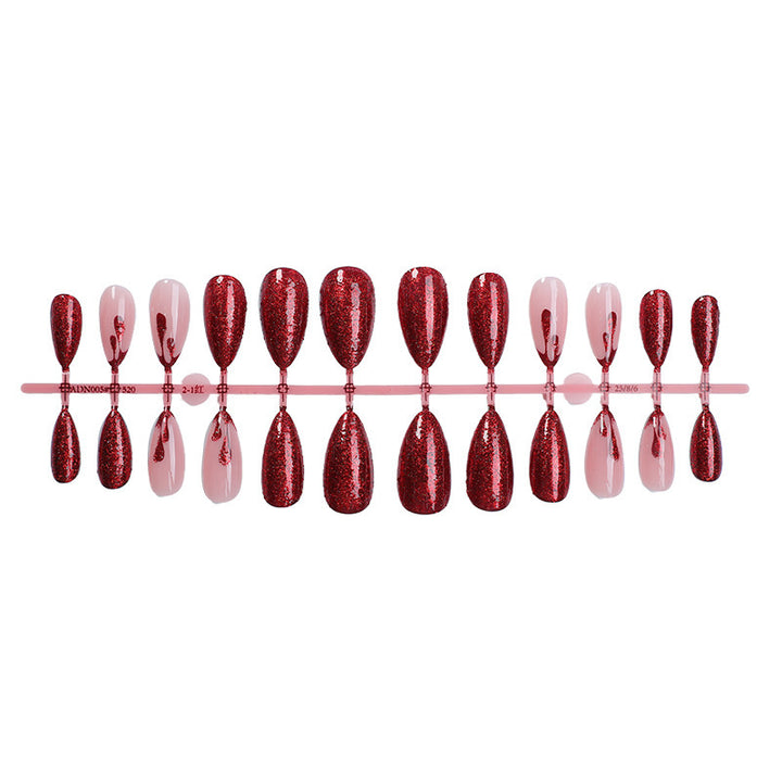 Luxurious artificial nail set with glamorous glitter Stornfield