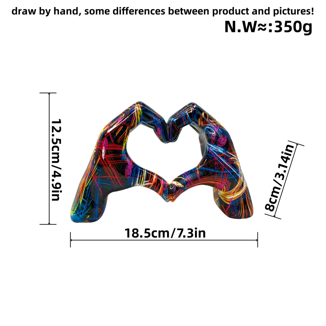 Stylish hand sculptures with colorful design Stornfield