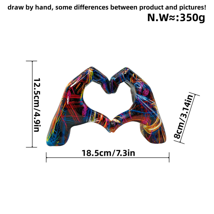 Stylish hand sculptures with colorful design Stornfield