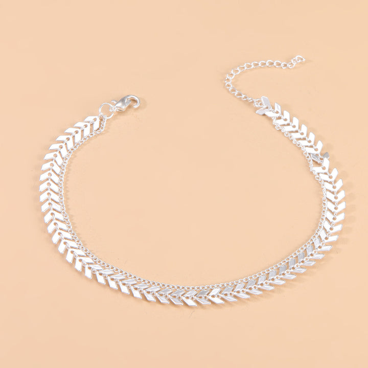 Adjustable Herringbone Chain Anklet Stornfield