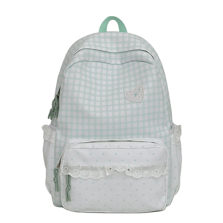 Whimsical Gingham Pattern Backpack Stornfield
