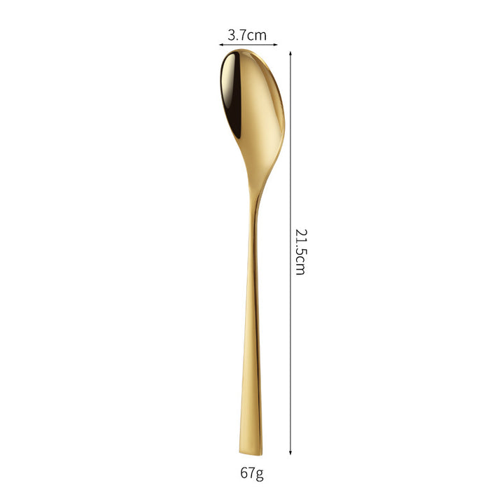 Elegant dessert knife with curved handle Stornfield
