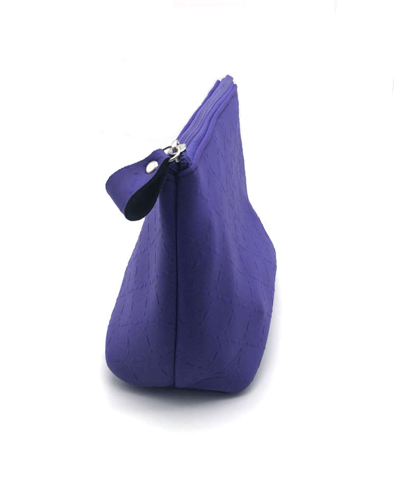 Elegant Textured Makeup Pouch