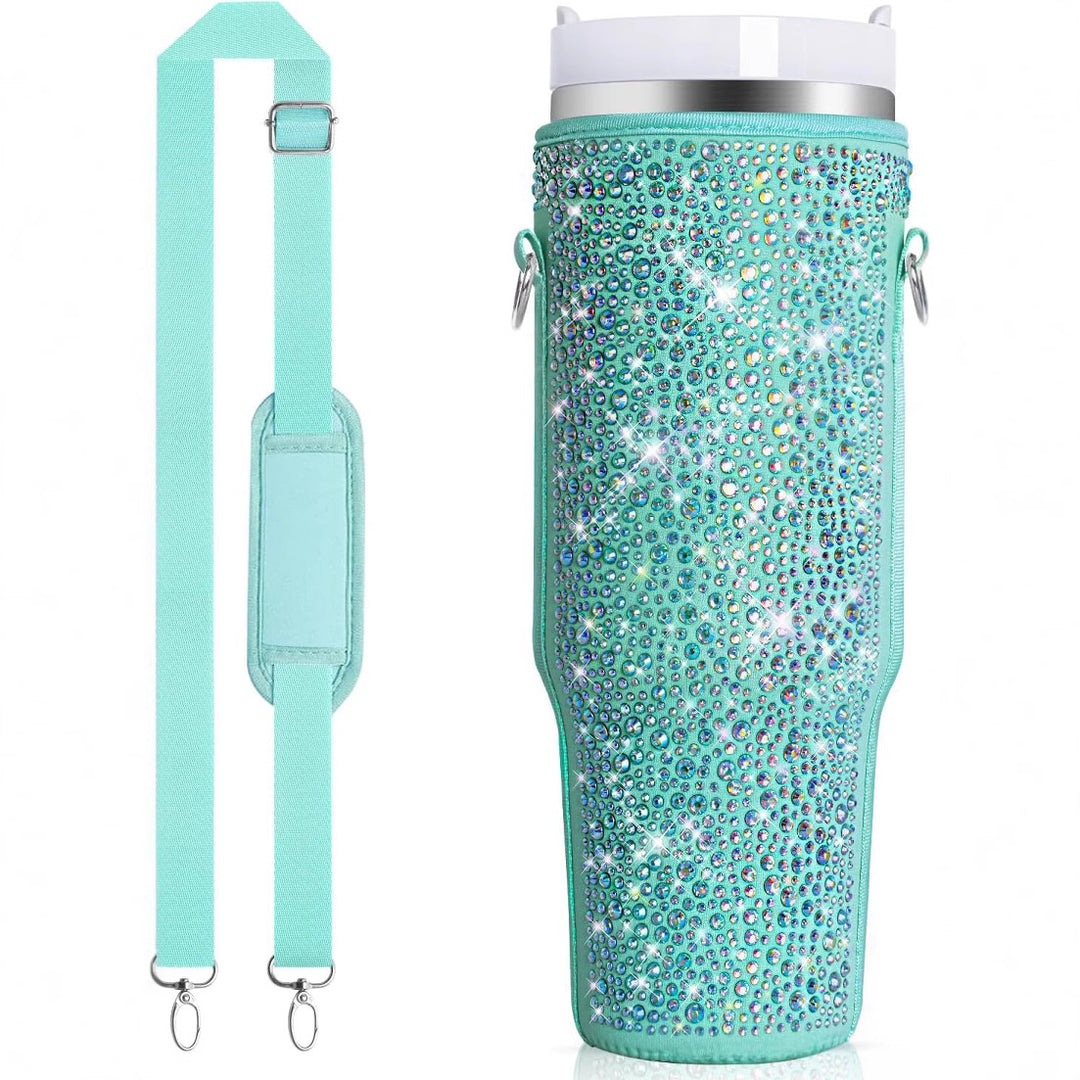 Ladies water bottle holder with sparkling rhinestones Stornfield