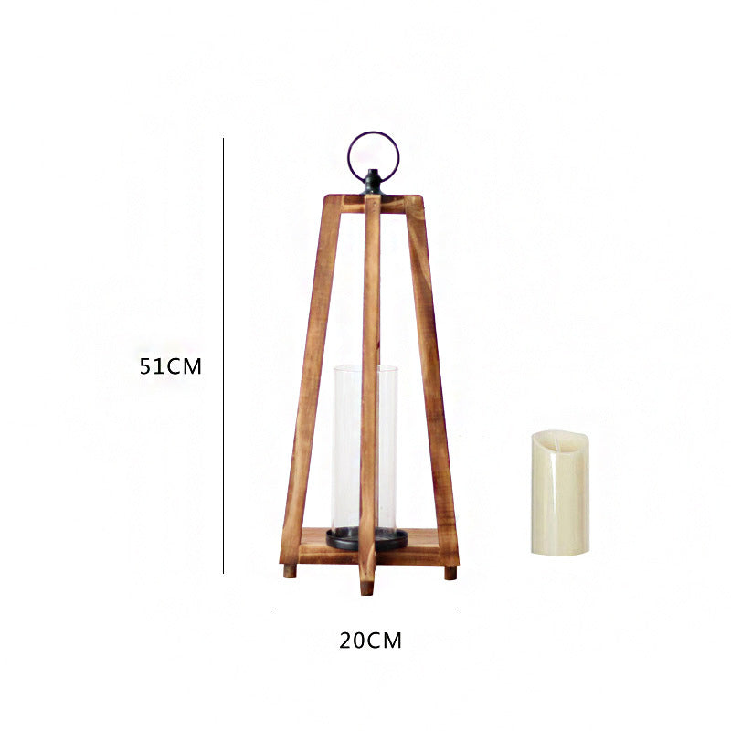 Stylish lantern made of wood Stornfield